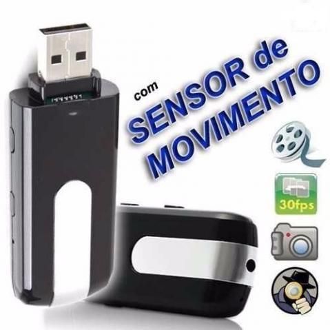 Pen Drive Espião Camera Espiã Gravador De Voz/ Vídeo Usb